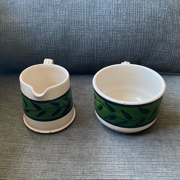 Farmhouse Creamer Pitcher and Mug by LAMAS Pottery – Made in Italy. - Picture 3 of 8